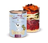 Terra Canis Bœuf, Pomme, cynorhodon & Carotte - Nourriture Humide Chiot, 400g I Aliment pour Chiens 1re qualité 100% aux Standards de l’Alimentation Humaine I Riche & Faible en allergènes