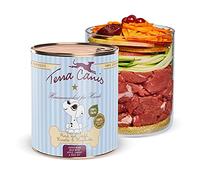 Terra Canis Bœuf, Pomme, cynorhodon & Carotte - Nourriture Humide Chiot, 800g I Aliment pour Chiens 1re qualité 100% aux Standards de l’Alimentation Humaine I Riche & Faible en allergènes