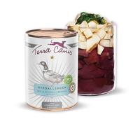 Terra Canis Canard avec Racine de Persil - Nourriture Humide hypoallergénique, 400g| Aliment pour Chien 1re qualité, 100% aux Standards de l’Alimentation Humaine I Pauvre en allergènes