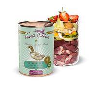Terra Canis Canard, Citrouille et Fraise - Nourriture Humide sans céréales, 400 g, Nourriture pour Chien de qualité supérieure en 100% qualité Alimentaire - Toutes Les matières premières I Riche et