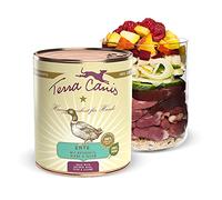 Terra Canis Canard, riz naturel, betterave et poire - Nourriture humide classique pour chien 800 g I Nourriture pour chien de qualité alimentaire 100 % de qualité alimentaire de toutes les matières