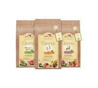 Terra Canis Canireo Lot de 3 croquettes de 1 kg pour chien 100 % qualité alimentaire Toutes les matières premières 64 % viande fraîche, sans céréales et sans gluten