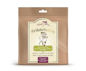 Terra Canis Herbal Heroes Casanova 60 g - Herbes et Fleurs de Bach pour Chiens, pour l'équilibre Sexuel chez Les mâles, Naturel Pur, avec des matières premières 100% de qualité Alimentaire