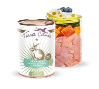 Terra Canis Lapin avec potiron & Myrtille - Nourriture Humide Sensitive, 400g I Aliment pour Chien de qualité supérieure pour Les Chiens sensibles sur Le Plan digestif I sans allergènes