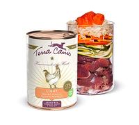 Terra Canis Light - Nourriture Humide pour Chien - Qualité Alimentaire supérieure - avec Poulet, courgette et Papaye - 400 g - Réduction des Calories et des Graisses - sans céréales et sans Gluten