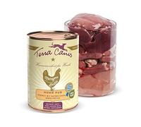 Terra Canis Metzgers Meilleure Poulet Pur Nourriture humide pour chien I Nourriture riche de qualité alimentaire véritable avec cœur de poulet & poulet Pur I 400g | sans céréales et sans gluten