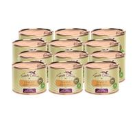 Terra Canis Nourriture Humide Classic pour Chien au Poulet, Tomate, Amarante et Basilic, 12 x 200 g, 100% qualité Alimentaire, Toutes Les matières premières, Riche et Saine, Faible en allergènes et