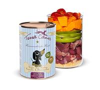 Terra Canis Poulet au potiron, Nourriture Humide pour Chiots, 400g | 100% qualité alimentaire pour toutes les matières premières, pollen & camomille, idéal pour la croissance, sans gluten