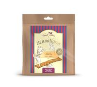 Terra Canis Sensations - Jolly Jerkies 90 g | Idéal comme activité de Mastication | Friandise Premium pour Chiens avec ingrédients répondant à 100% aux Standards de l’Alimentation Humaine (Poulet)