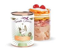 Terra Canis Poulet, Pomme de Terre & Framboise - Nourriture Humide Sensitive, 400g I Aliment pour Chien de qualité supérieure pour Les Chiens sensibles sur Le Plan digestif I sans allergènes