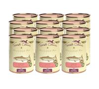 Terra Canis Saumon, Millet, pêche & Herbes - Nourriture Humide Classique,12x400g I Aliment pour Chiens 1re qualité 100% aux Standards de l’Alimentation Humaine I Riche & sain I sans céréales & Gluten