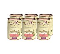 Terra Canis Saumon, Millet, pêche & Herbes - Nourriture Humide Classique, 6x400g I Aliment pour Chiens 1re qualité 100% aux Standards de l’Alimentation Humaine I Riche & sain I sans céréales & Gluten