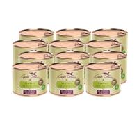 Terra Canis Veau avec millet, concombre, melon jaune et basilic - Nourriture humide classique pour chien - 100 % qualité alimentaire - Toutes les matières premières I Riche et saine, sans gluten (12 x