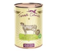 Terra Canis Veau avec millet, concombre, melon jaune et basilic - Nourriture humide classique pour chien I Nourriture pour chien de qualité alimentaire 100 % de qualité alimentaire Toutes les matières