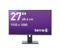 TERRA Ecran LED 27" Full HD (1920x1080) IPS 75Hz, 5ms, 300cd/m², DP/HDMI, VESA 100x100, Noir - Référence 3030207