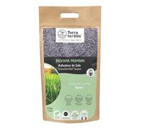 Terra Fertilis - Fertilisant Sols spécial Gazon - à base de Biochar (charbon végétal) - Retient l'eau et les nutriments au niveau racinaire - Améliore la résistance des pelouses - Sac 2,5 kg