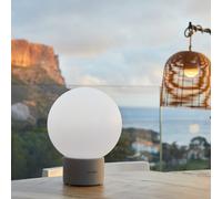 Lumisky Lampe de table sans fil Terra Beton – 60 à 130 lumens – 20 x H 25 cm – Gris