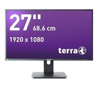 Terra LCD/LED 2756W PV V4 27" Full HD IPS Moniteur noir - Réglable en hauteur, pivot, USB-C 15W PD, DP, HDMI, Greenline Plus Super Narrow Bezel