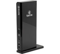 TERRA MOBILE Station d'accueil 732 USB-A/C Dual Display y compris adaptateur secteur 5V/4A, câble USB-A/C pour ordinateurs portables