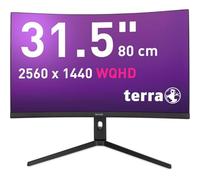 Terra Moniteur incurvé 3285 W HA 31,5" - WQHD, VA, 180 Hz, USB-C, HDMI, DisplayPort, HDR, FreeSync, hauteur réglable - Noir