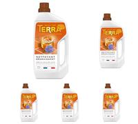 TERRA Nettoyant Dégraissant Spécial Sols Délicats | Au savon Noir D'huile de Lin | 99% d'ingrédients d'origine naturelle et certifié Ecocert Ecodétergent | Fabriqué en France | 900 mL (Lot de 5)