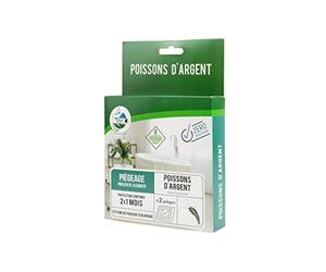Terra Nostra - Lutte Contre Les Poisson d'argent - 1 Boite = 2 Plaques attractives - Piège Ecologique Naturel - sans Insecticide - Fabriqué dans L'Union Européenne