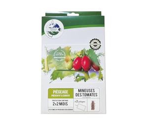 Terra Nostra - Piège Mineuse des Tomates X2 - Pièges Ecologique - sans Danger pour Les Oiseaux et Les Pollinisateurs - Fabriqué dans L'Union Européenne