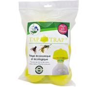 Terra Nostra Piège à Guêpes, Frelons, Mouches des Fruits, Mouches de l’Olivier - Lot de 5 Tap Trap Économiques avec Recettes d’Appâts Incluses