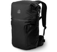 Terra Peak® Sac à dos Rolltop 20-25 litres (46x26x17cm) femmes et hommes (HELIN) noir - Sac de voyage, bagage à main en avion, de randonnée et trekking avec compartiment ordinateur portable (15")