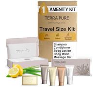 Terra Pure Collection Spa - Ensemble de produits de toilette pour hôtel - Shampoing et après-shampoing de voyage - 280 ml - Lotion pour le corps en mousse