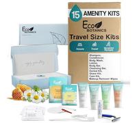 Terra Pure Kit d'accessoires Eco Botanics : shampooing, après-shampoing, lotion et gel douche en format voyage de 225 ml