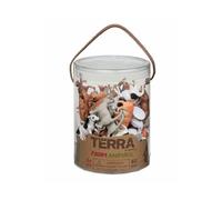 Battat – Jouet Figurines Terra Tub Animaux de la Ferme 60 pièces 12 modèles Multicolore 3 ans+