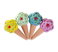 Terracotta Plant Watering Spikes - 4 Pieces | Irrigation Supplies For Gardeners And Growers, Vacation Plant Watering System For Balcony, Office, Patio, Greenhouse, Deck, Garden, Backyard, Vegetables,