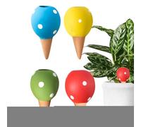 Terracotta Watering Spikes, Self Watering Plants, Automatic Slow Release Clay Planter Insert Devices for Indoor Outdoor Potted Garden Care Travel and Vacation Use 26.5x10x16.5cm