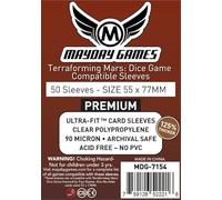 Terraforming Mars Lot de 50 manchons compatibles avec jeux de dés 55 x 77 mm