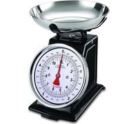 TERRAILLON 14477 Balance mécanique rétro déco - 5 kg - bol 1L - Large cadran - Metal - Noire