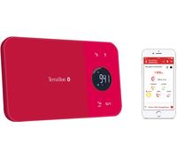 terraillon balance de cuisine électronique 5kg-1g rouge avec bluetooth nutritab