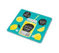 Terraillon Balance de Cuisine, Tare, Conversions Liquides, Ultra-Fine, Portée 3 kg, T1040 Detox, Vert