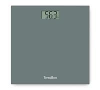 Terraillon Pèse-personne électronique TX1500, plateau verre, écran LCD, 150 kg, gris