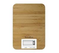 Balance de cuisine électronique - TERRAILLON - BAMBOO - Capacité 3 Kg - Plateau Bambou