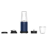 TERRAILLON Blender Personnel électrique, 2 Gobelets, Inox peint NEW MOON | Puissance 1000W, 2 Gobelets Tritan 700 & 300ml, 1 Couvercle fermé et 1 Couvercle gourde, 4 lames Inox, 14x14x24cm