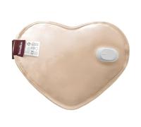 Terraillon Bouillotte électrique WITHLOVE – velours 380 W, chargement 8–12 min, 6 h, rose beige