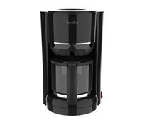 Terraillon - DIAMANT NOIR - Cafetière filtre Electrique, Verseuse verre, 980W, Capacité 1,25L, Maintien au chaud, Indicateur de niveau d'eau-,Fonction anti-goutte, Base reliefée effet Diamant, Noir