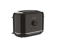 TERRAILLON - DIAMANT NOIR - Grille pain, 2 Fentes 13 cm, 6 niveaux puissance (870W), Réchauffe viennoiserie, Décongélation, Réchauffage, Arrêt automatique, Base reliefée Diamant, Noir