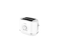 Terraillon Grille-pain 15352 DIAMANT – 2 fentes 13 cm, 6 niveaux, réchauffe viennoiserie – Blanc