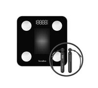 Terraillon Impédancemètre et corde à sauter connectés 180kg/100g noir - GYMFITCONNECT
