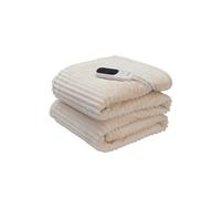 Terraillon Couverture chauffante Plaid Chauffant Sherpa 180x130 cm KOOMY | Arrêt Automatique, 9 réglages de température, Chaleur Pendant 9h, Lavable en Machine, 180x130 Cm, Sherpa et Flanelle