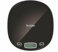 TERRAILLON - MACARON +, Balance de Cuisine Électronique, Arrêt Automatique, Tare, Conversions Liquides, Graduation dynamique, Portée 5 kg, Précision 1g, Noir
