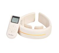 TERRAILLON - Masseur Cervical Coussin de Nuque Massant, Programmes TENS & EMS, Chauffant, Lumière Rouge, Soulage les Douleurs, Réduit les Tensions, 6 Modes, 16 Intensités, USB-C, NECK CARE +