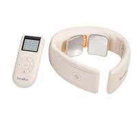 TERRAILLON - NECK CARE + - Masseur Cervical, coussin de nuque massant, Programmes TENS&EMS, Chauffant, lumière rouge, Soulage les douleurs, Réduit les tensions, 6 modes, 16 intensités, USB-C